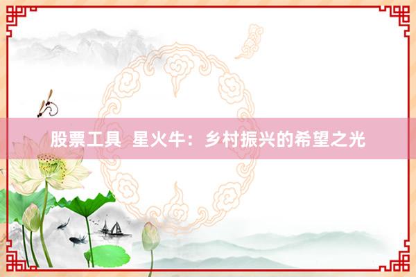 股票工具  星火牛：乡村振兴的希望之光