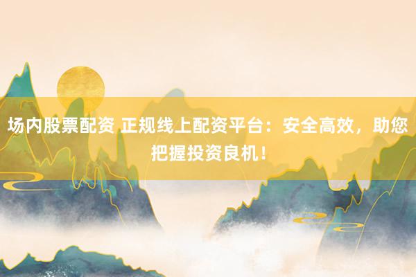 场内股票配资 正规线上配资平台：安全高效，助您把握投资良机！