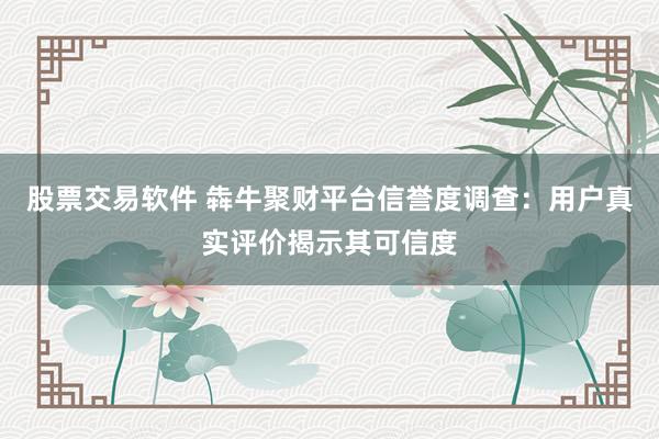 股票交易软件 犇牛聚财平台信誉度调查：用户真实评价揭示其可信度