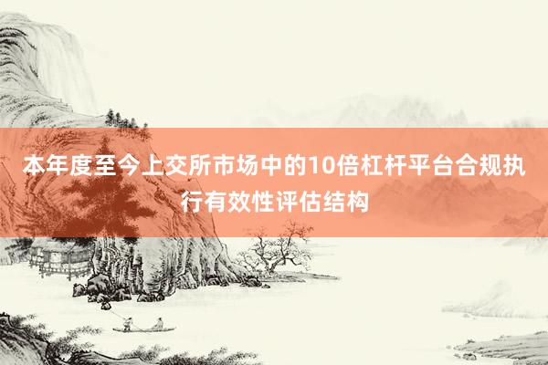 本年度至今上交所市场中的10倍杠杆平台合规执行有效性评估结构