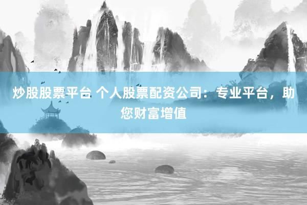 炒股股票平台 个人股票配资公司：专业平台，助您财富增值