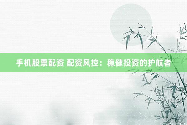 手机股票配资 配资风控：稳健投资的护航者
